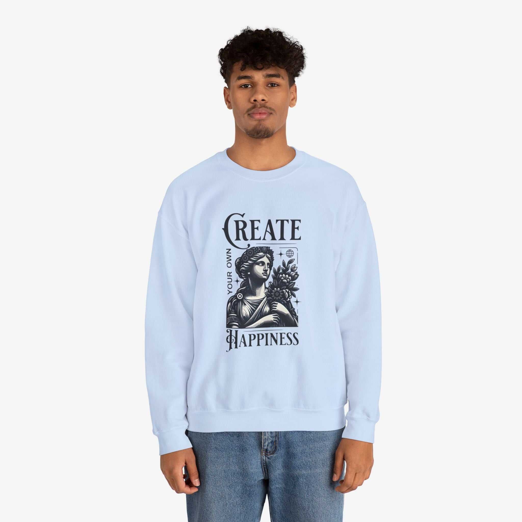 Create Happiness Unisex Crewneck Sweatshirt