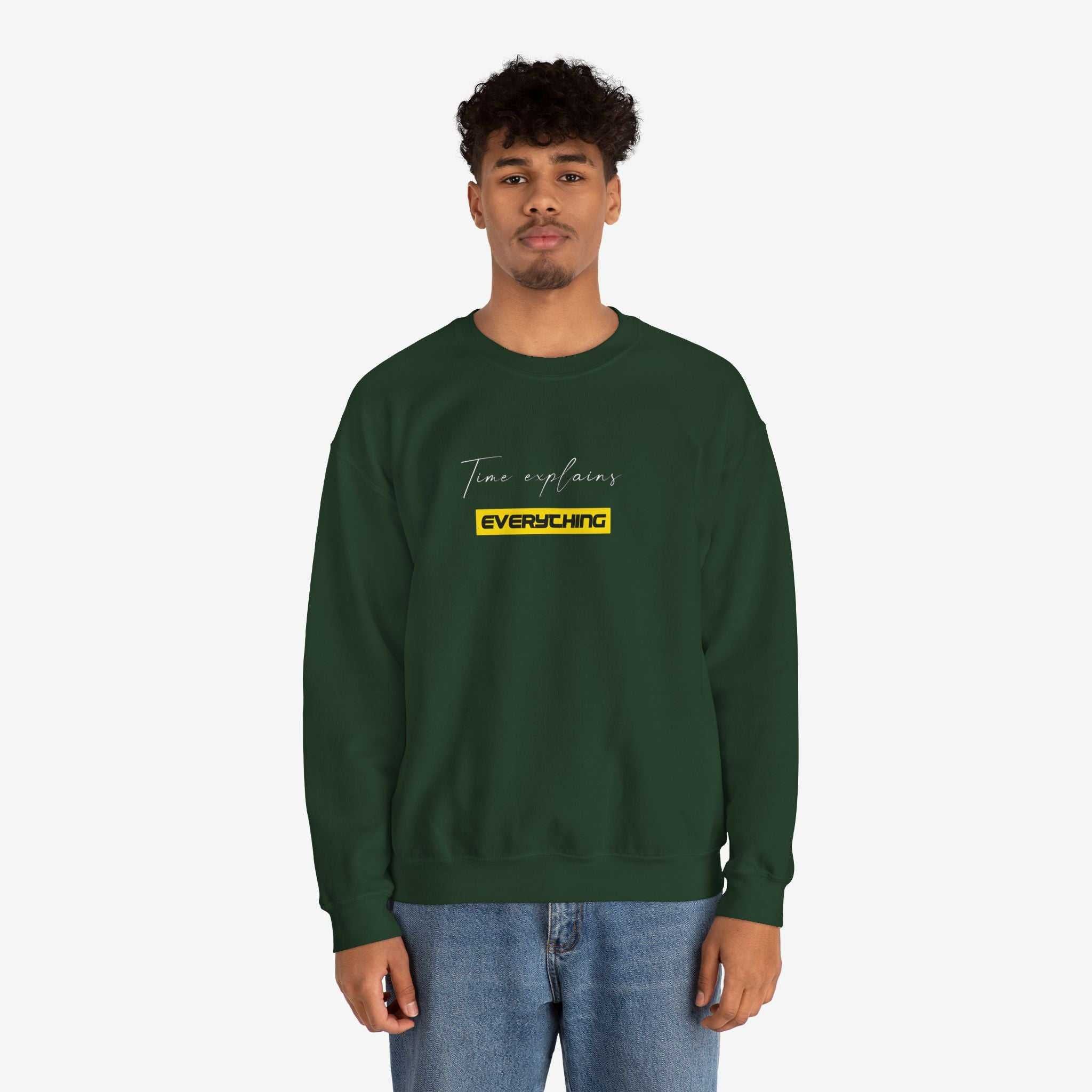 Unisex Crewneck Sweatshirt - "Time Explains Everything"