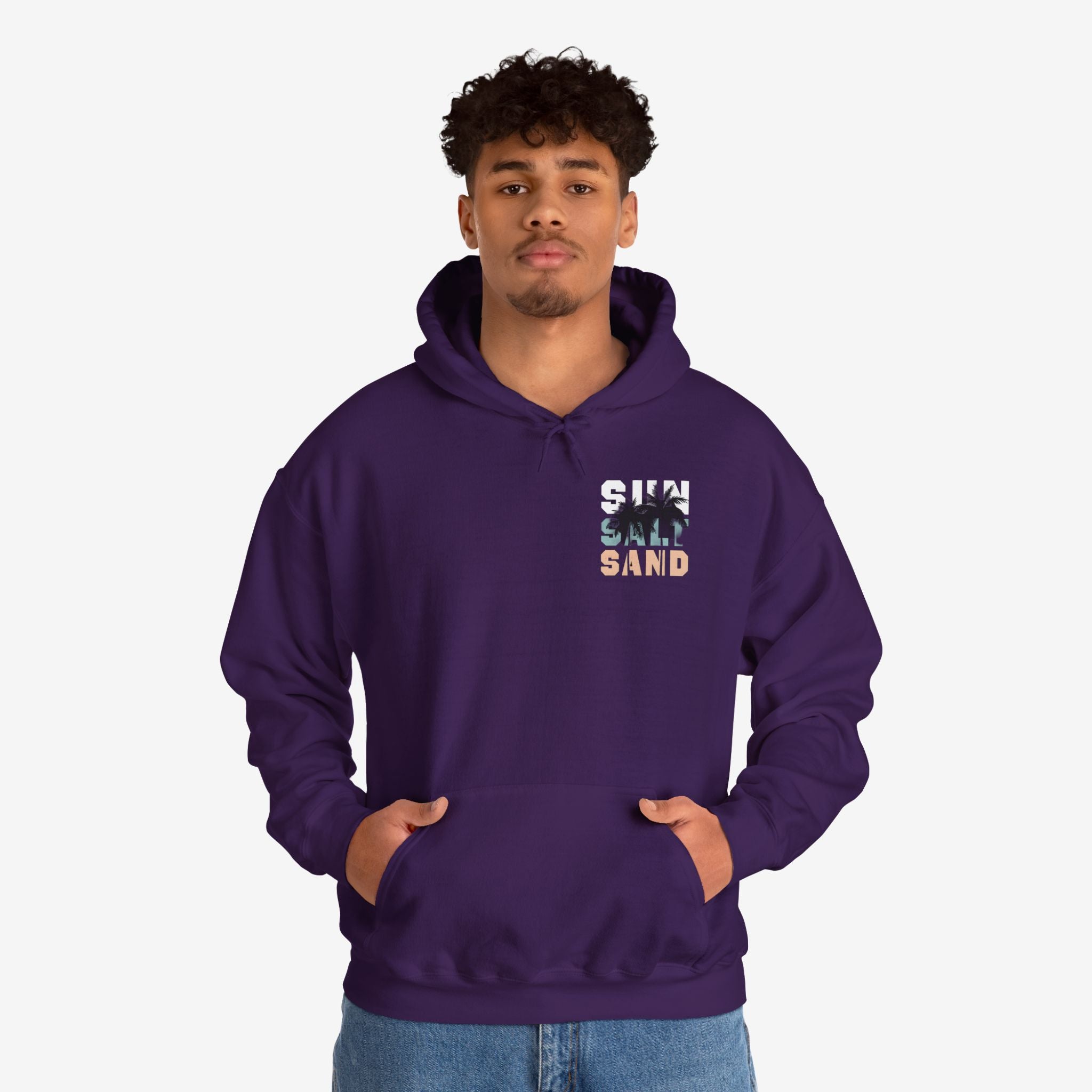Santa Monica Surf Hoodie with Palm Tree Design