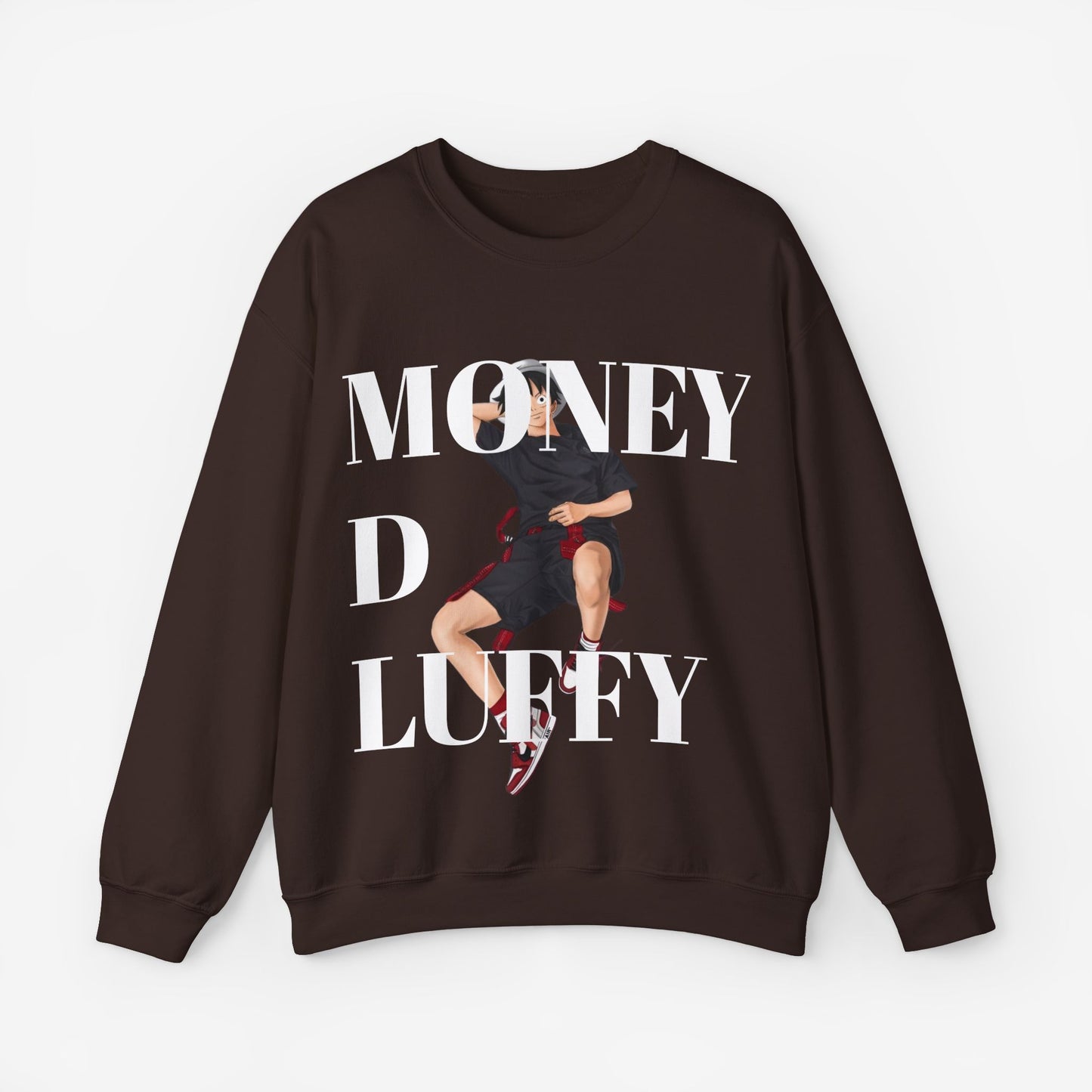 Monkey D Luffy Unisex Sweatshirt S Dark Chocolate 