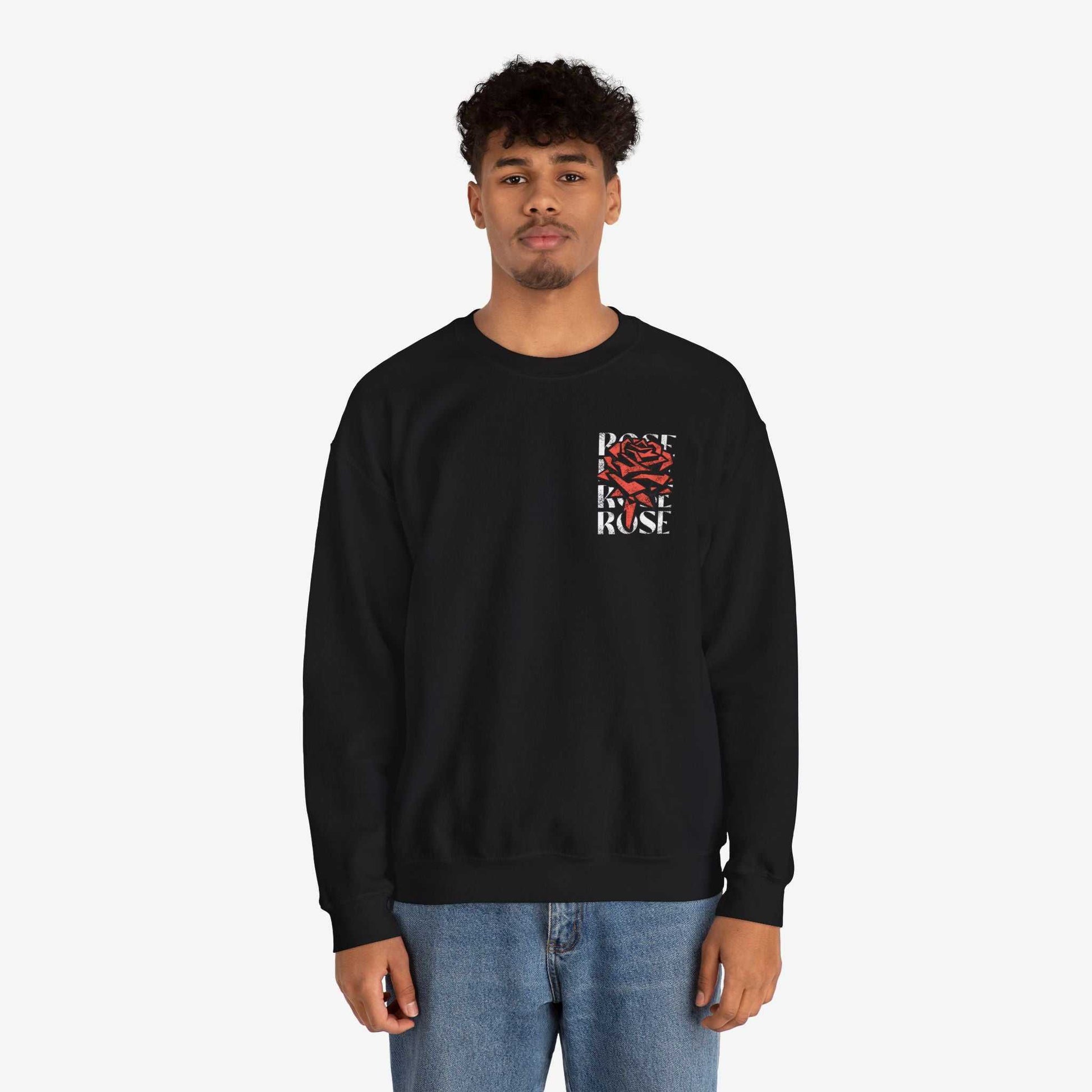 Rose Graphic Unisex Crewneck Sweatshirt