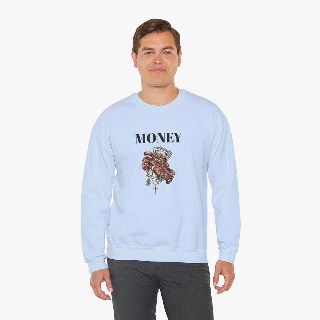 Money Hands Crewneck Sweatshirt | Trendy Casual Wear
