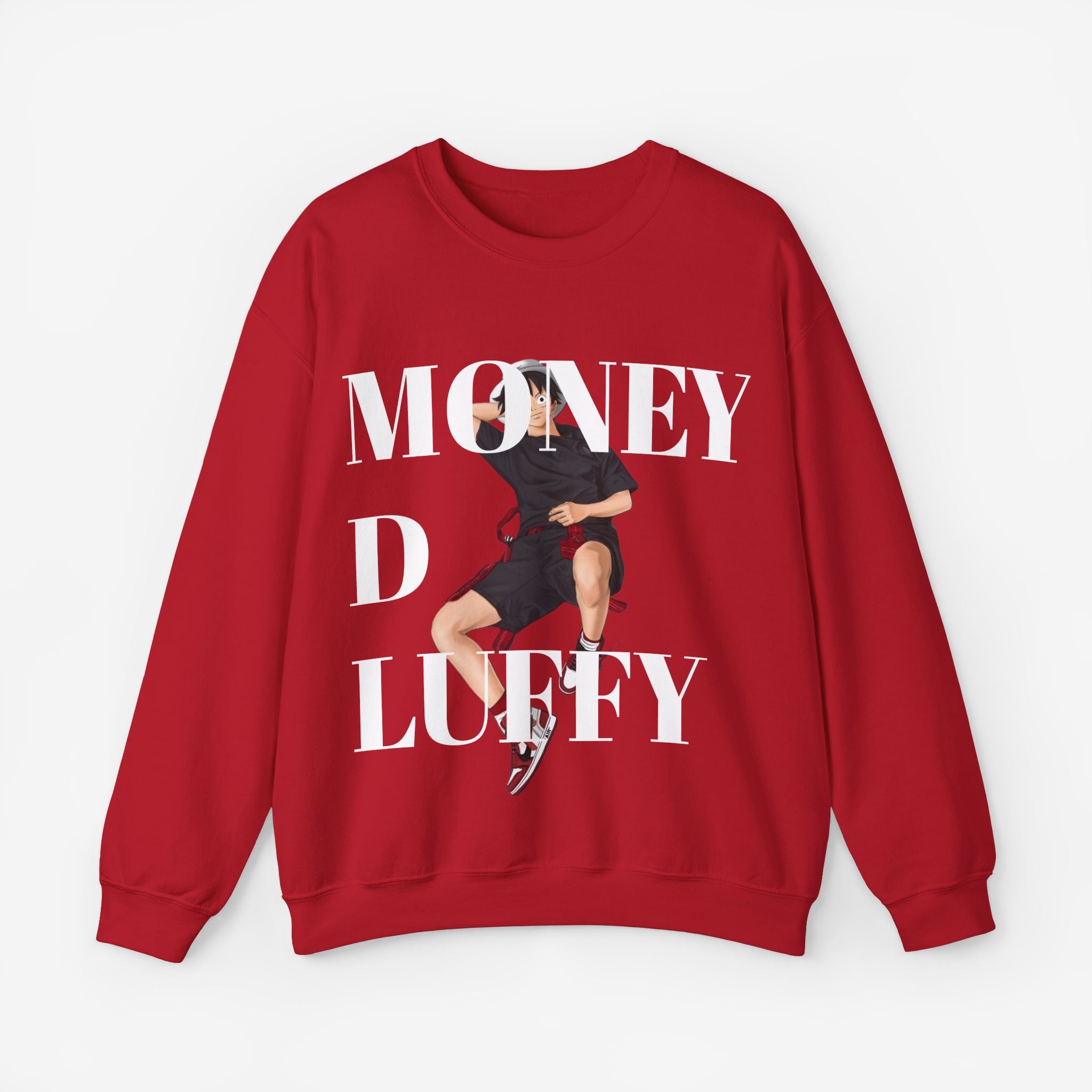 Monkey D Luffy Unisex Sweatshirt S Cherry Red 