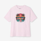 Tropical Sunset Oversized Boxy Tee