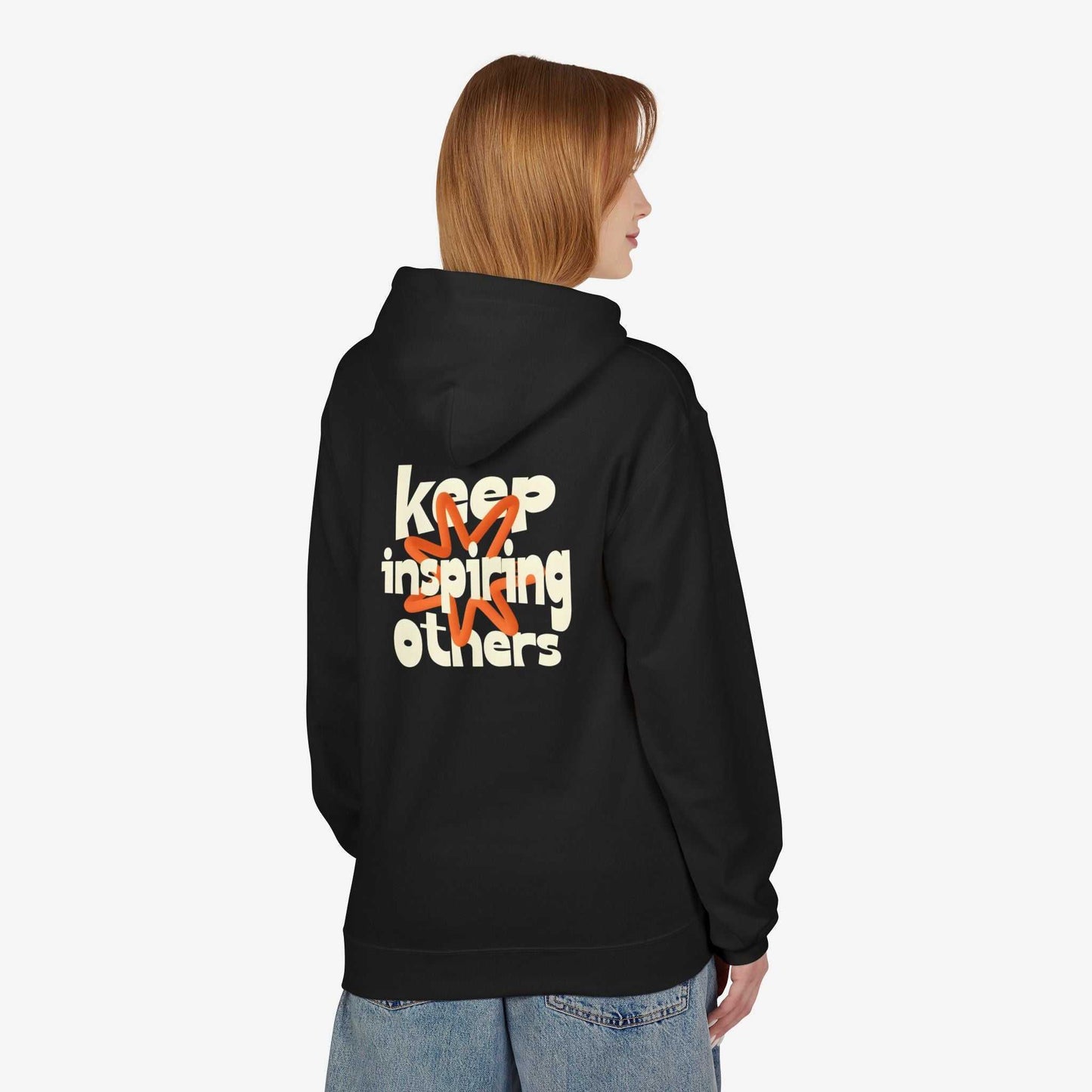 Inspirational Hoodie | Keep Inspiring Others | Unisex Midweight Fleece
