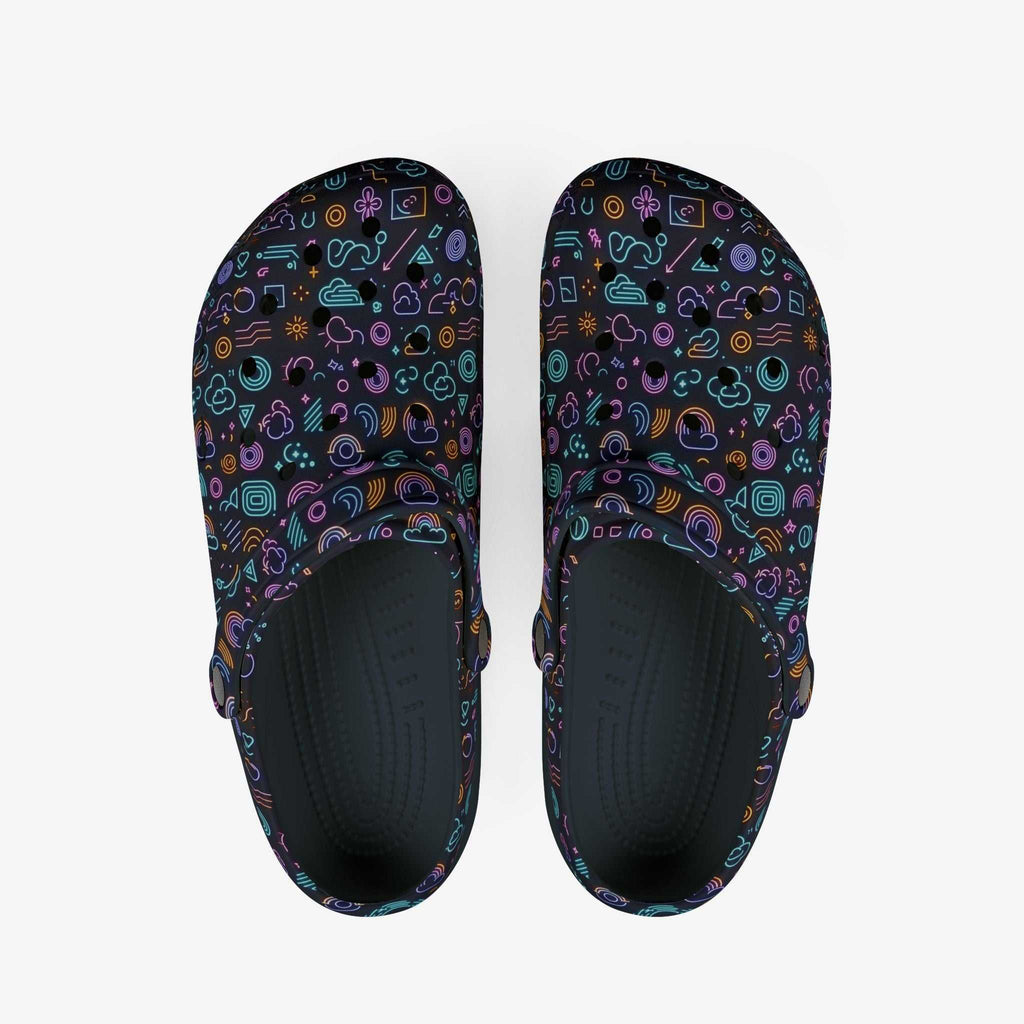 Neon Emojis Men's Clogs