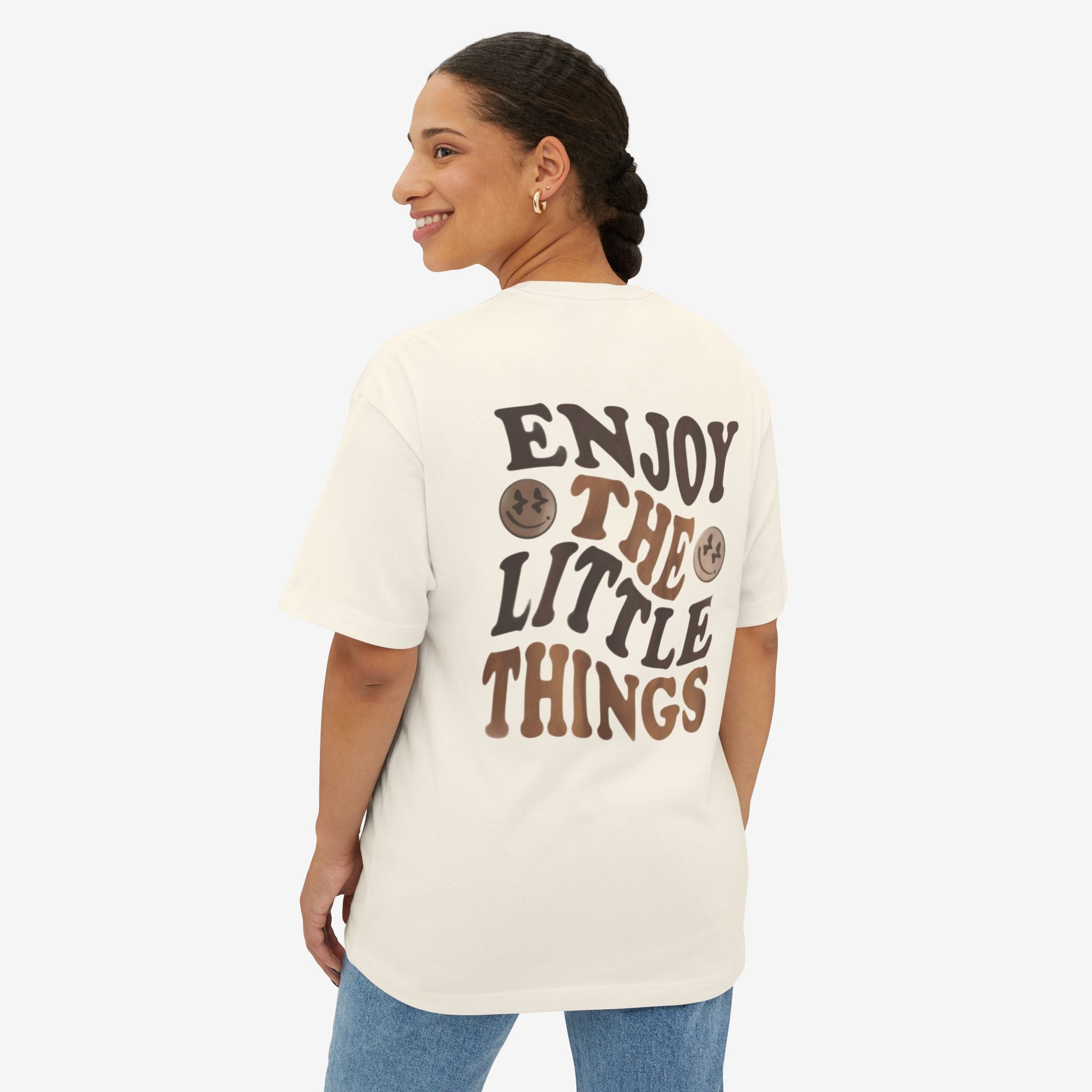 Enjoy The Little Things Oversized Boxy Tee