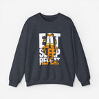 EAT SLEEP REPEAT Sweatshirt Heather Sport Dark Navy S 