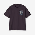 Men's Heavy Oversized Tee - "Overthinking Solves Nothing" Graphic Shirt