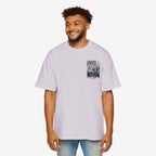 Men's Heavy Oversized Tee - "Overthinking Solves Nothing" Graphic Shirt