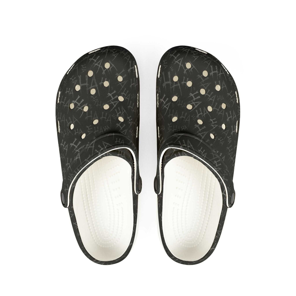 Ha Ha Print Design Clogs