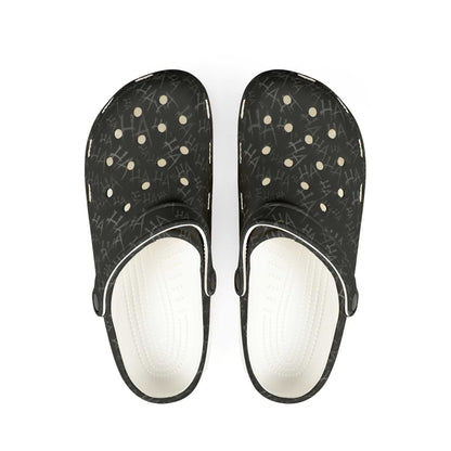 Ha Ha Print Design Clogs
