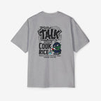 Oversized Graphic Tee - Yolo Talk, Chill Vibes
