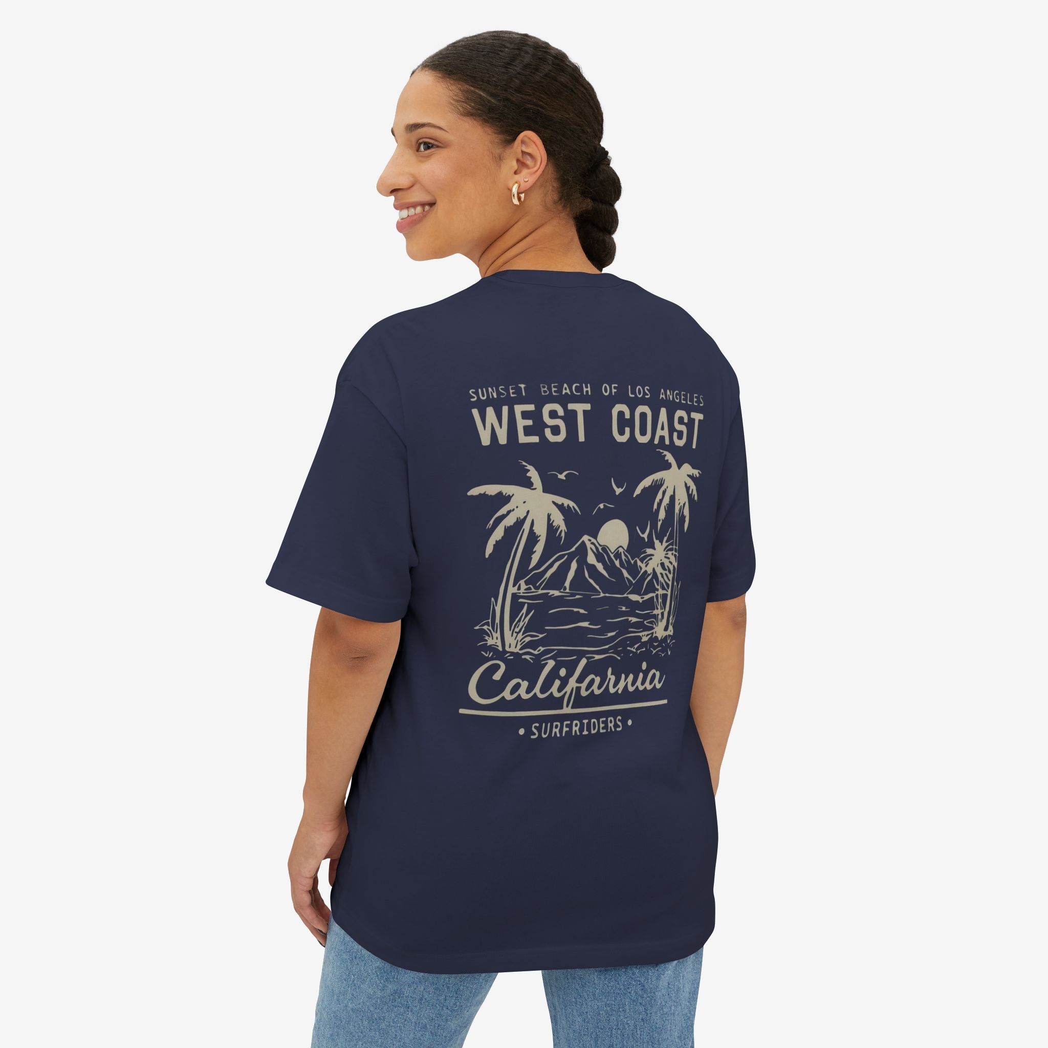 West Coast Sunrise Oversized Tee