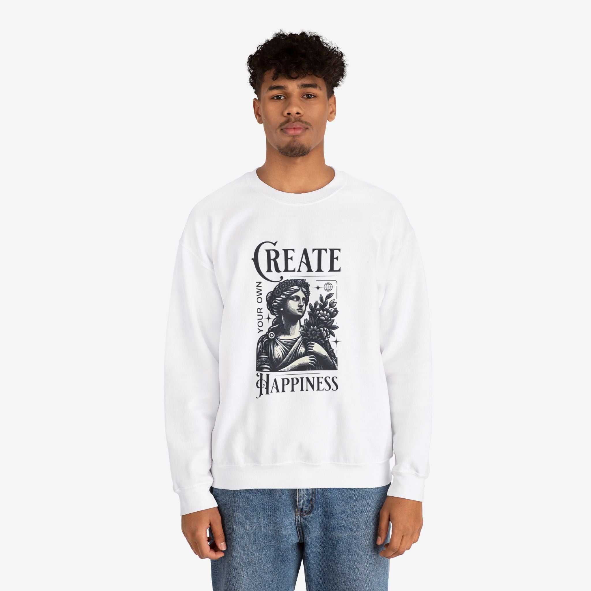 Create Happiness Unisex Crewneck Sweatshirt