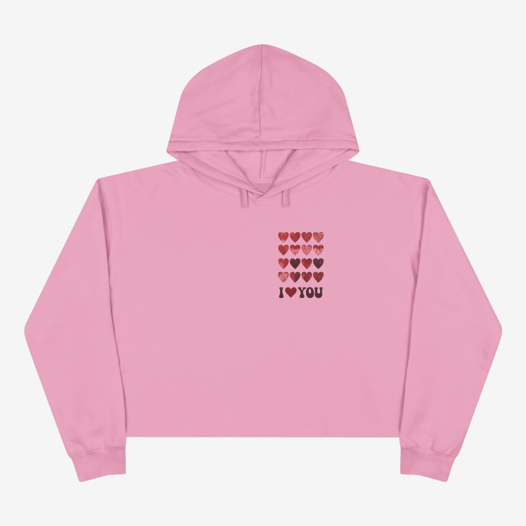 I Love You Crop Hoodie