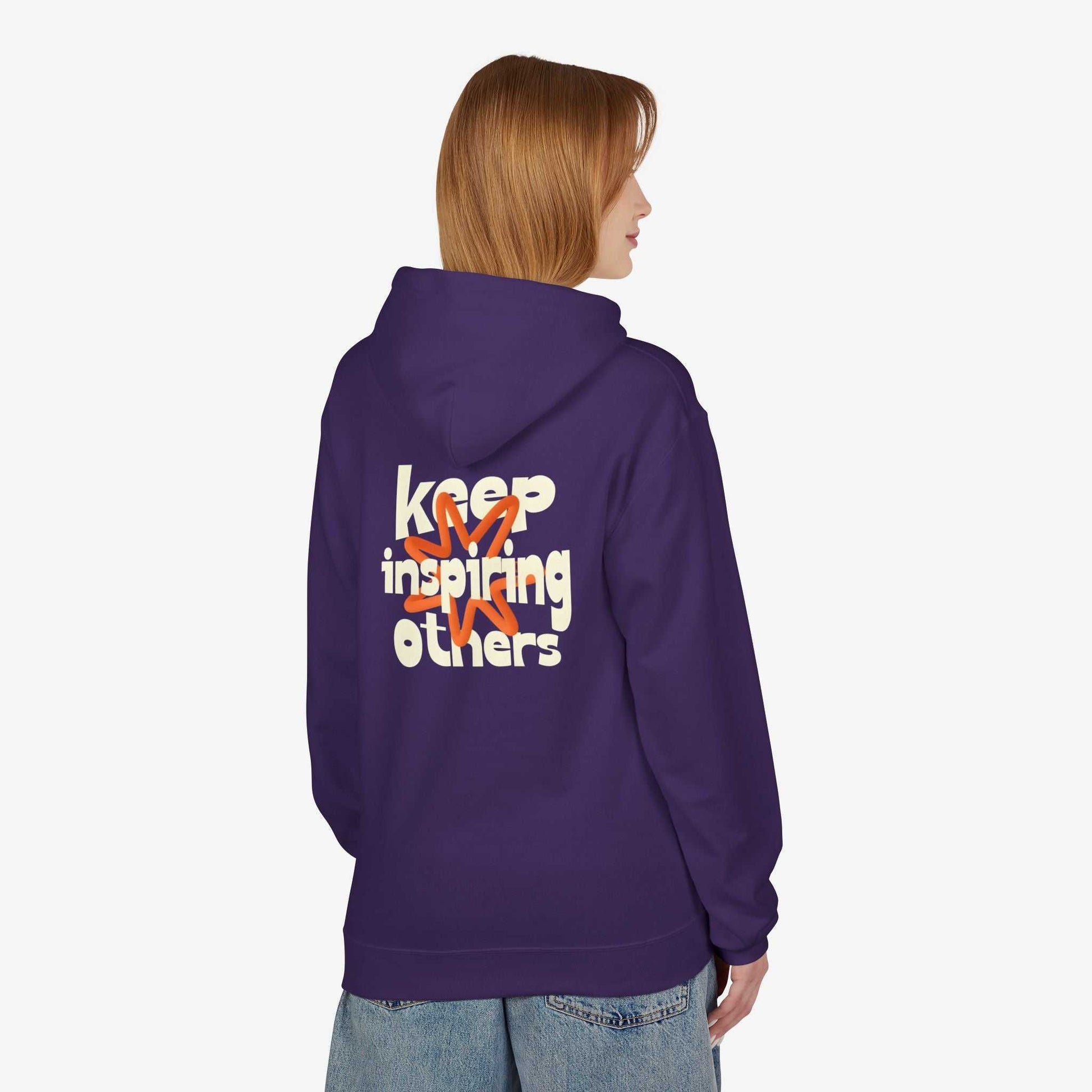 Inspirational Hoodie | Keep Inspiring Others | Unisex Midweight Fleece