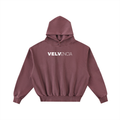 Frayed Enzyme Washed Fleece Hoodie