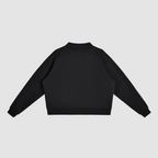 Essential Fleece Mock-Neck Crew Sweatshirt