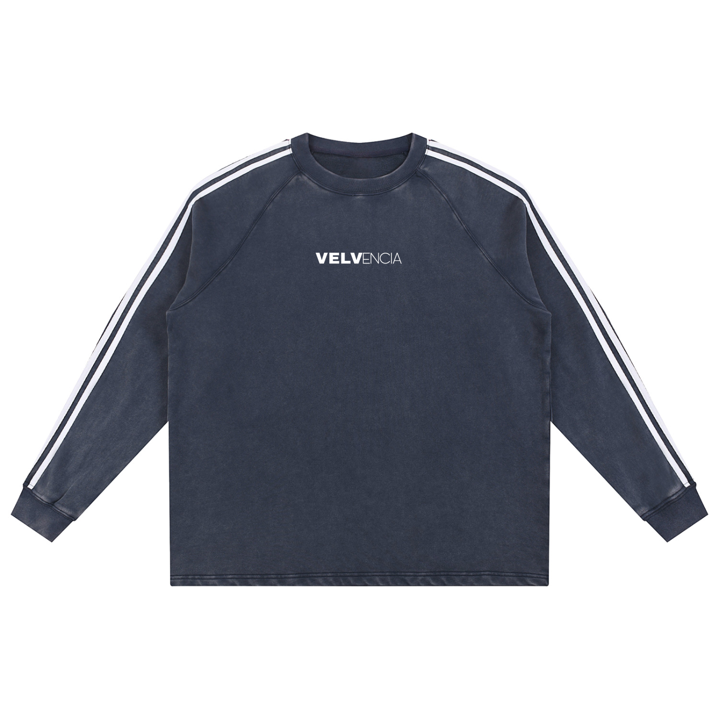 Snow Washed Contrast Tape Sweatshirt