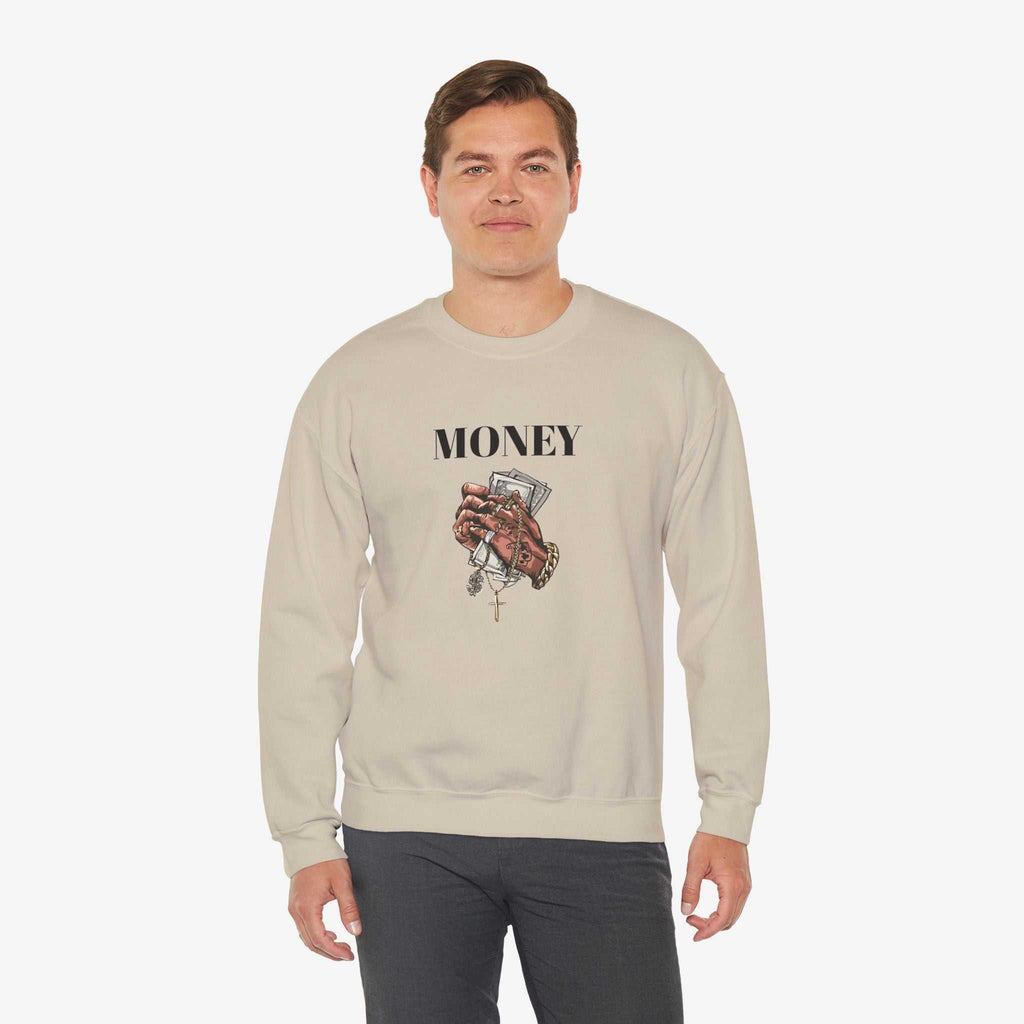 Money Hands Crewneck Sweatshirt | Trendy Casual Wear