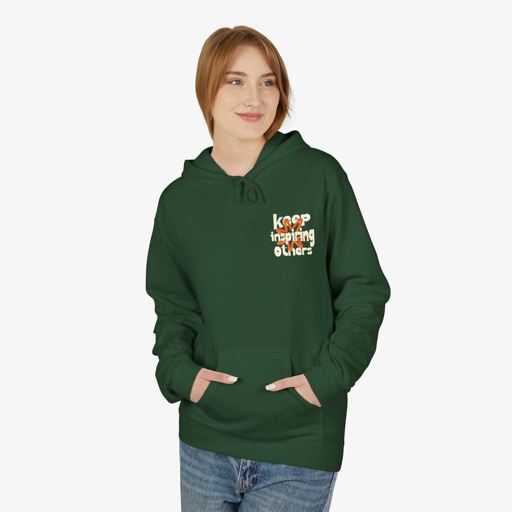 Inspirational Hoodie | Keep Inspiring Others | Unisex Midweight Fleece