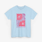 God is Good Heavy Cotton Tee - Inspirational Floral Design for Everyday Wear