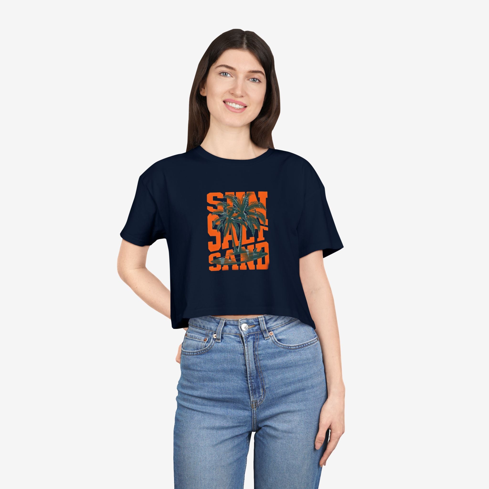 Summer Vibe Crop Tee