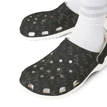 Ha Ha Print Design Clogs