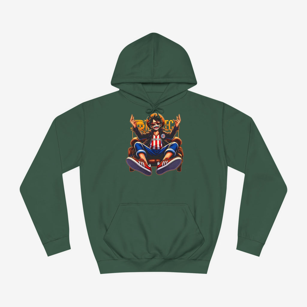 One Piece Luffy Custom Hoodie Bottle Green XS 
