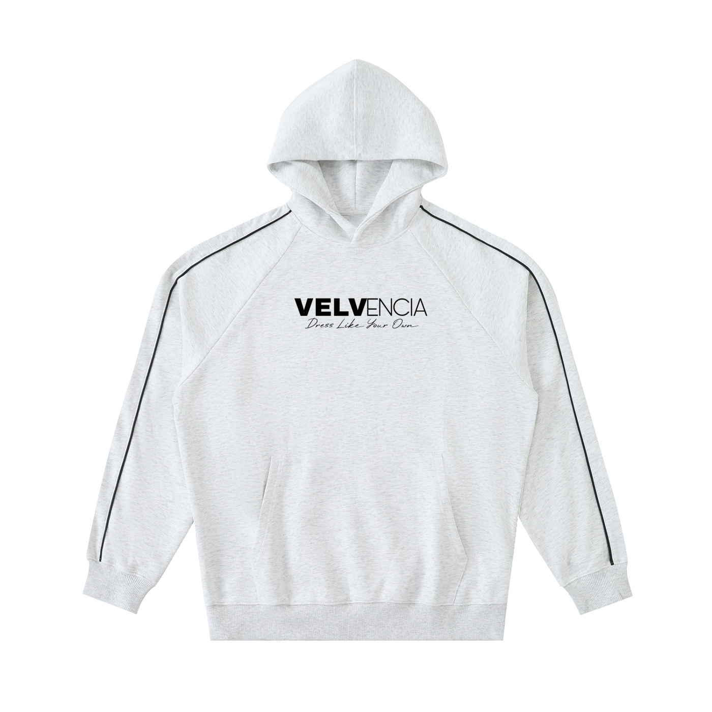 Contrast Piping Raglan Hoodie