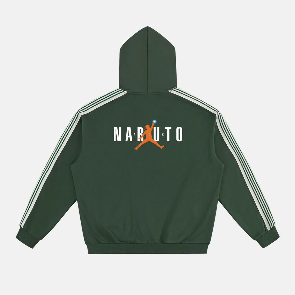 Naruto Graphic Drop-Shoulder Hoodie