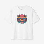 Tropical Sunset Oversized Boxy Tee