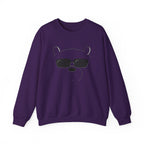 Panda Crewneck Sweatshirt S Purple 