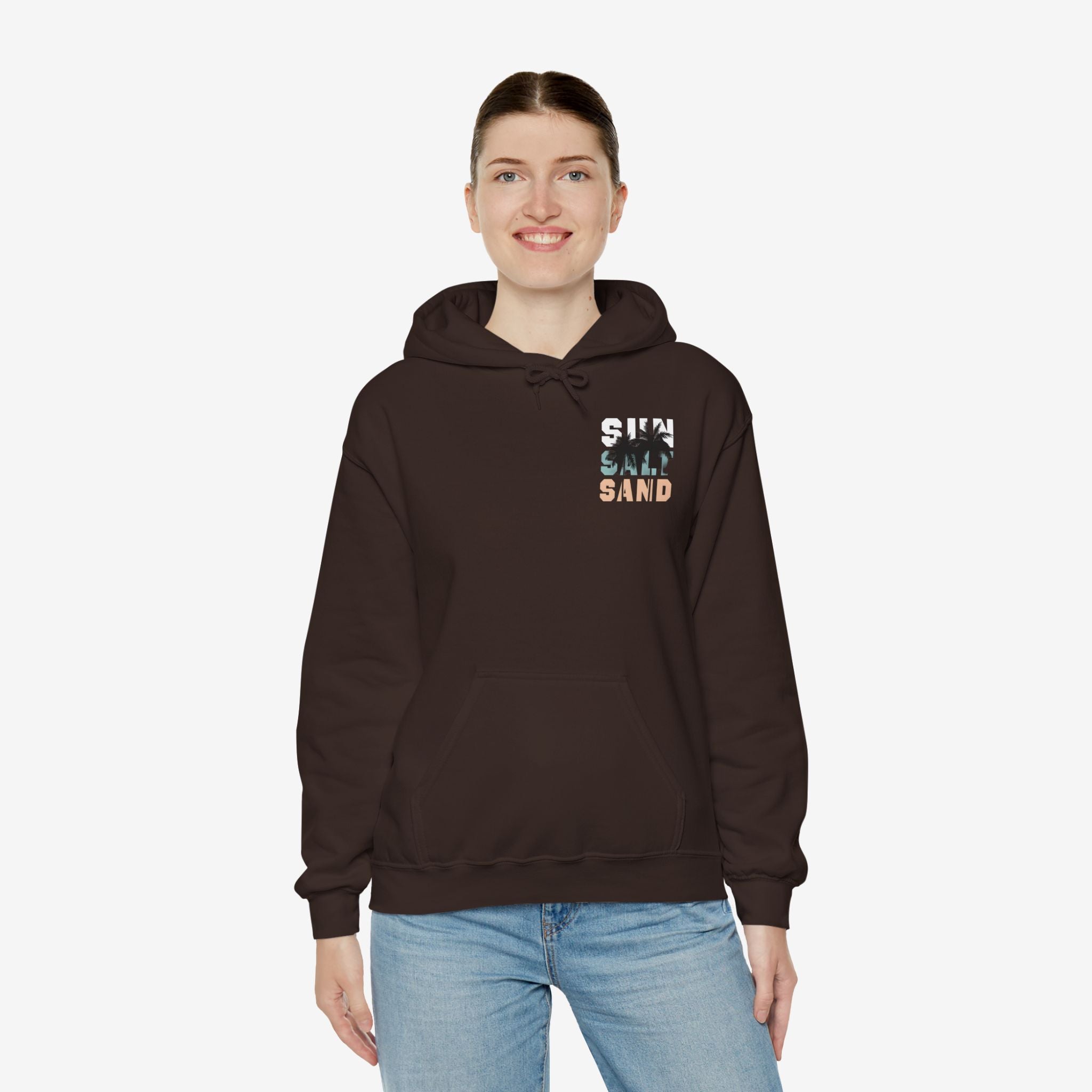 Santa Monica Surf Hoodie with Palm Tree Design