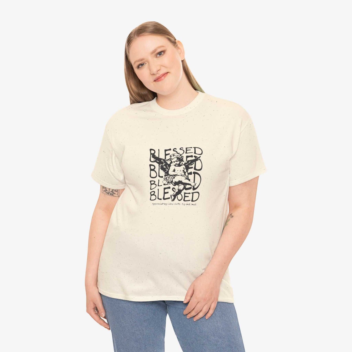 Blessed Unisex Cotton Tee - Inspirational Graphic Tee for Everyday Wear