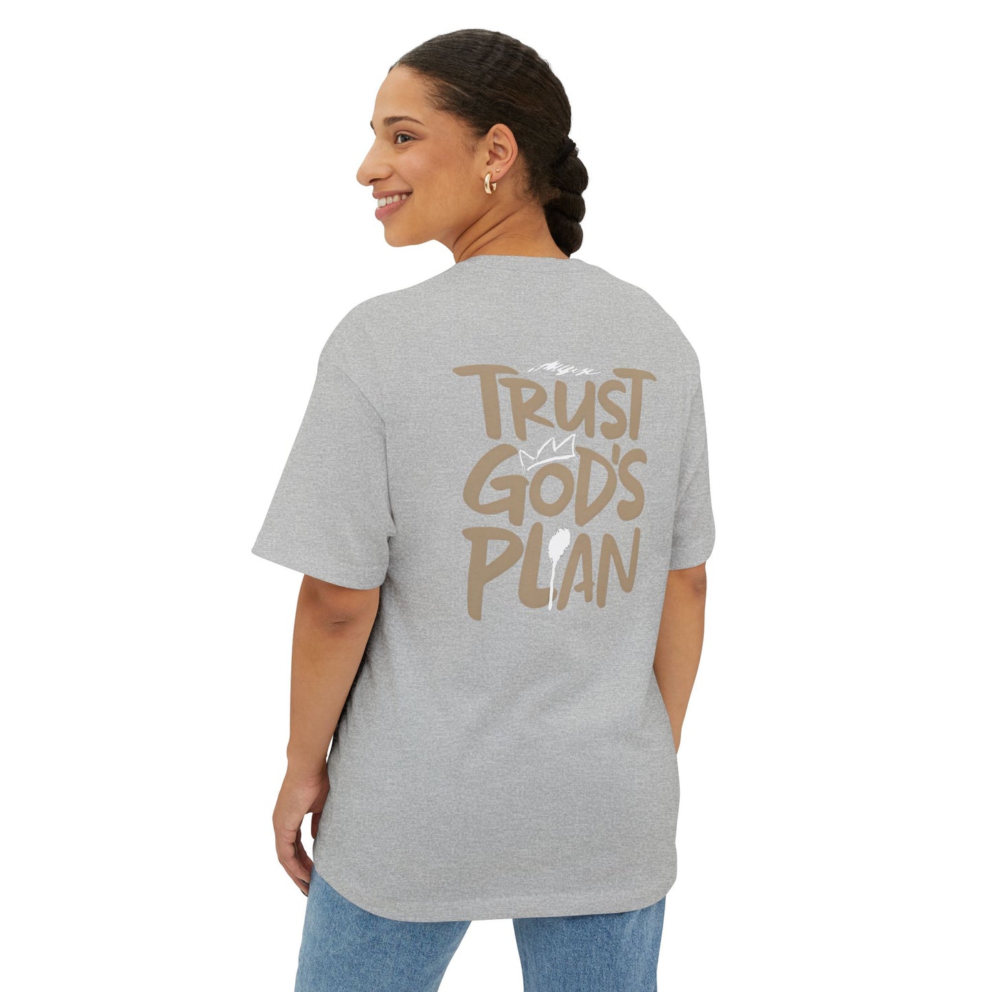 Unisex Oversized Tee - Trust God's Plan