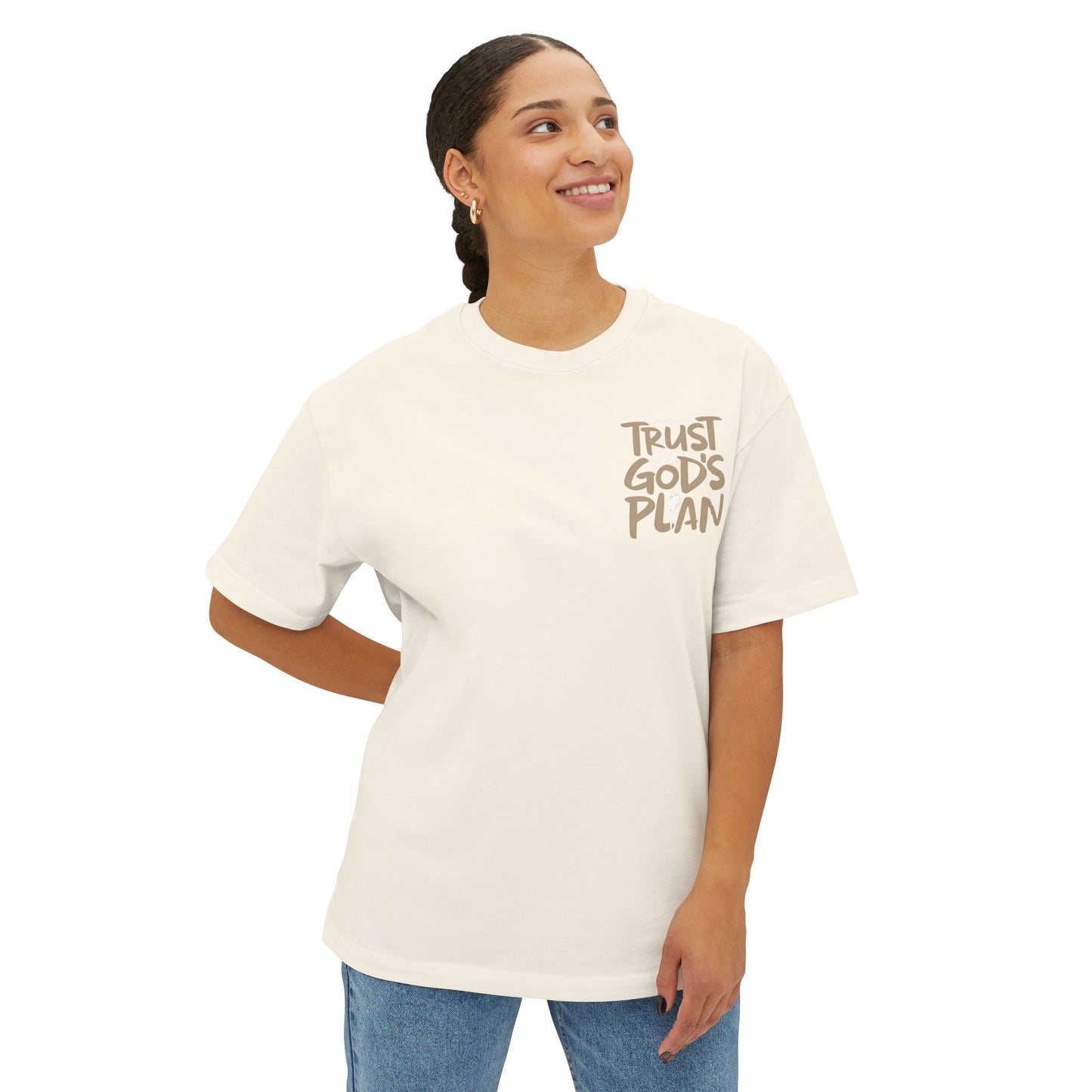 Unisex Oversized Tee - Trust God's Plan