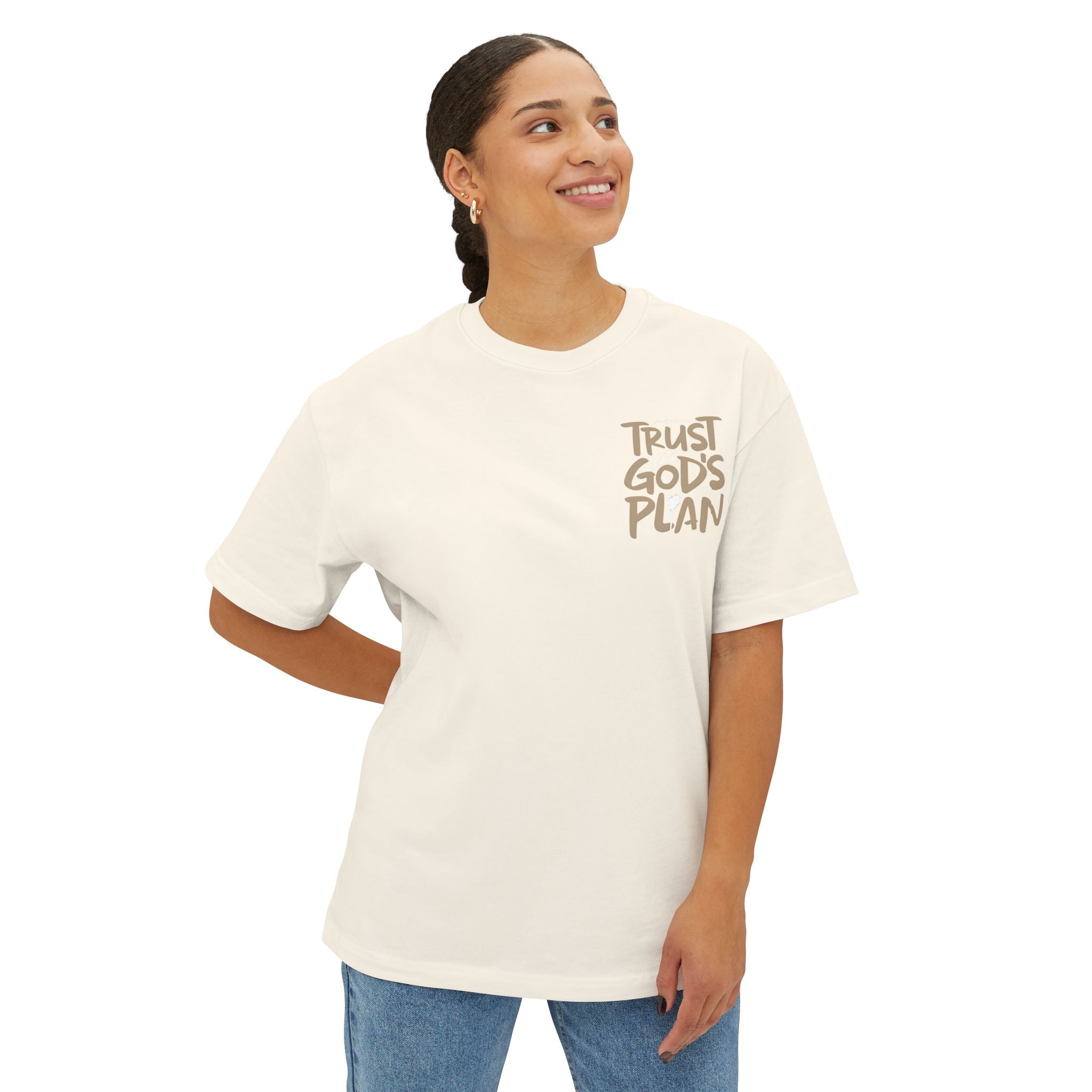 Unisex Oversized Tee - Trust God's Plan