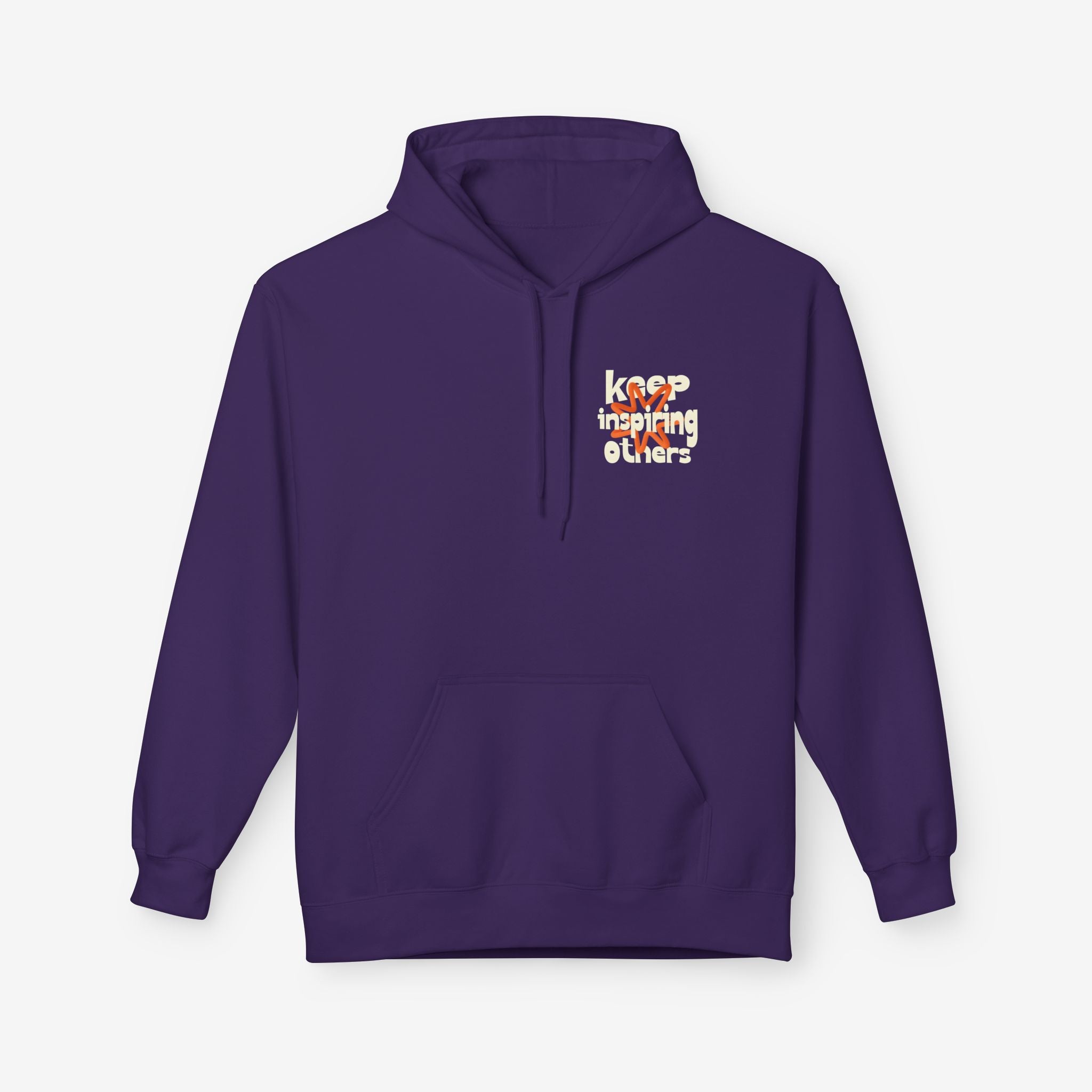 Inspirational Hoodie | Keep Inspiring Others | Unisex Midweight Fleece