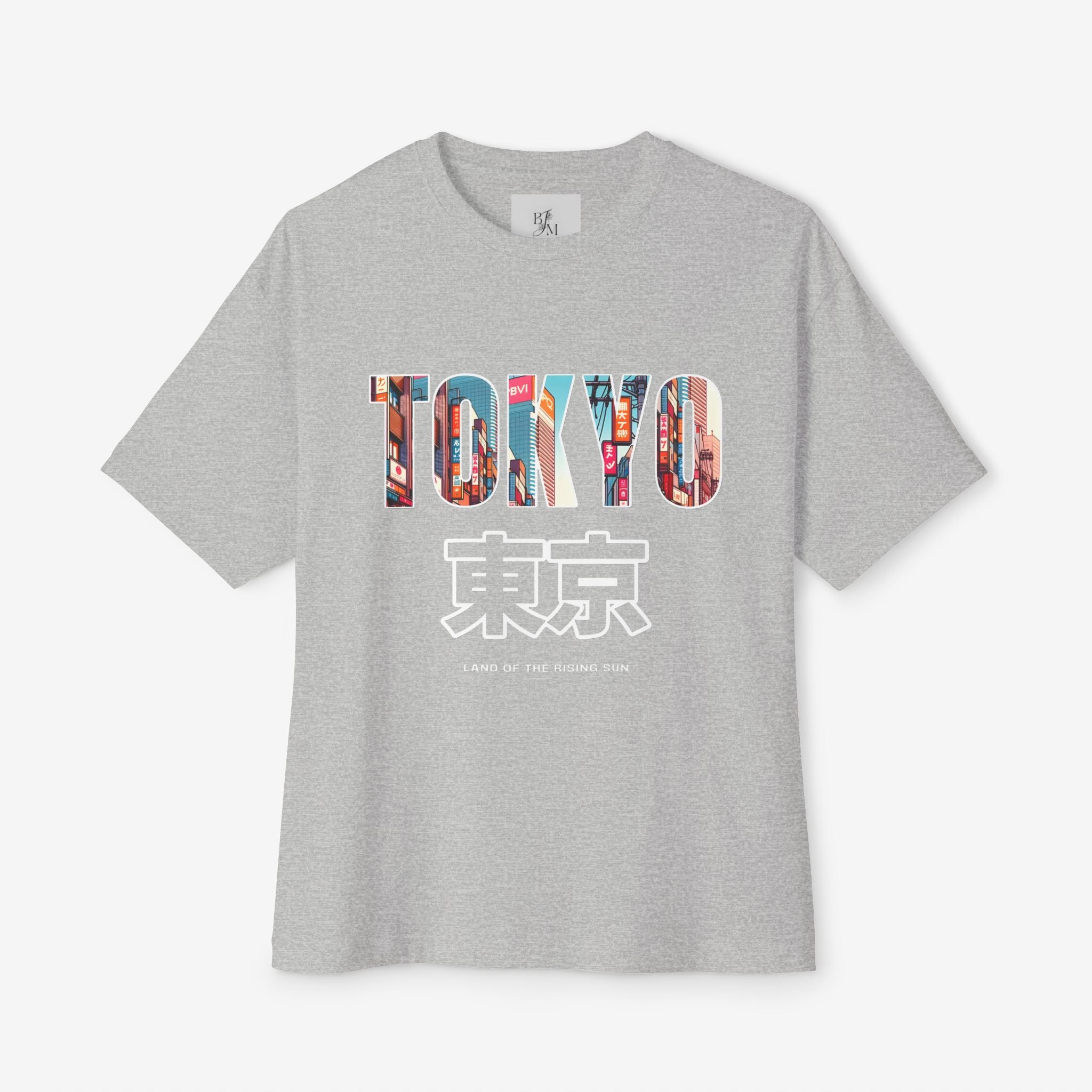TOKYO Oversized Boxy Tee Athletic Heather XS 