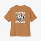 Unisex Oversized Boxy Tee - Money Moves Graphic Tee