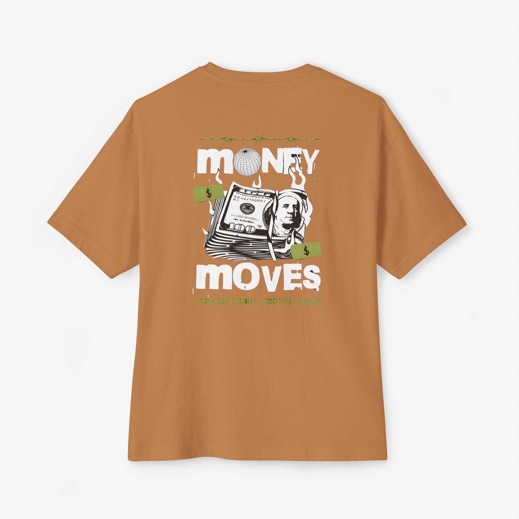 Unisex Oversized Boxy Tee - Money Moves Graphic Tee