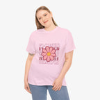 Retro Flower Unisex Heavy Cotton Tee for Nature Lovers
