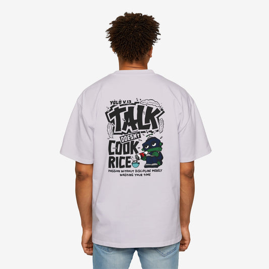 Oversized Graphic Tee - Yolo Talk, Chill Vibes