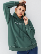 Snow Wash Hand-Frayed Heavyweight  Hoodie