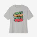 Trust me Oversized Tshirt Athletic Heather XS 