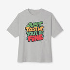 Trust me Oversized Tshirt Athletic Heather XS 