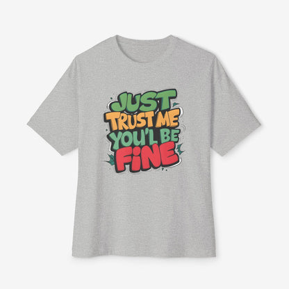 Trust me Oversized Tshirt Athletic Heather XS 