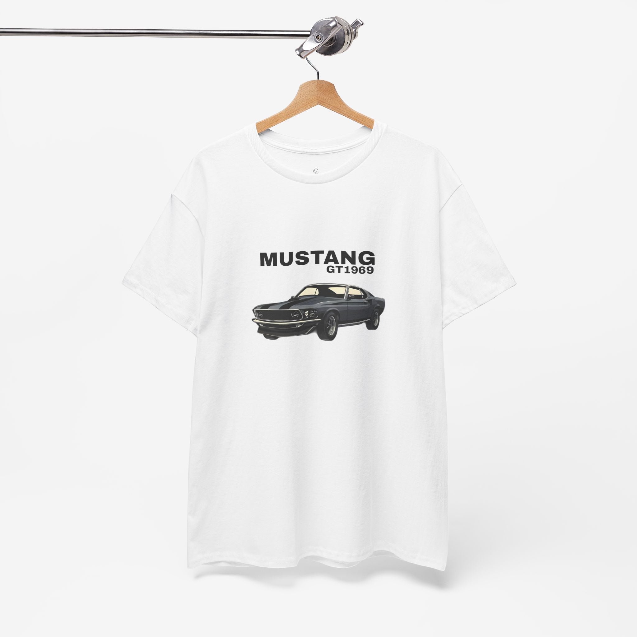 Vintage Mustang GT 1969 Unisex Cotton Tee - Car Lover's Classic